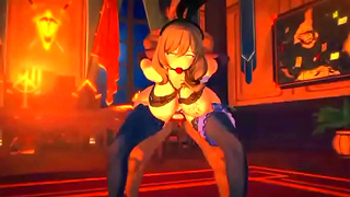 Green-Haired Beauty Explores Glory Holes in Steamy Hentai Fantasy Adventure