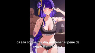 Gamer Babe Rides Huge Cock Toy Squirts Hard in Steamy Hentai Fantasy
