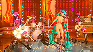 Miku Tempts Adoring Fan with Seductive Neko Charms in Steamy Vocaloid Dream