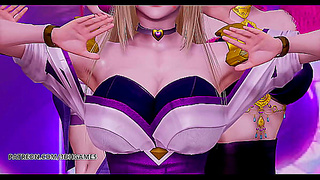 KDAs Seductive Striptease – Ahri, Akali Evelynn Heat Up How You Like That