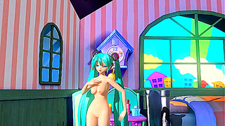 Miku Ignites Passion in Wild Hologram Fantasia – Uncensored Heat
