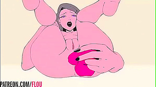 Lesbian Lovers Dive into Steamy Dildo Play in Vivid Hentai Fantasy
