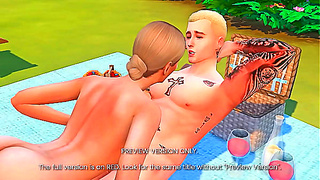 Sunbathing Beauty Tempts Fate in Steaming 3D Hentai Encounter