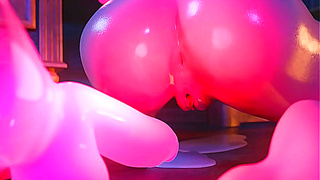 Busty Enchantress Dominated by Twin Magic Dildos in Steamy 3D Fantasy Ride