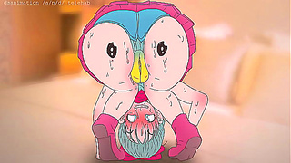 Piplup Tempts Bulma With Naughty Moves in Hot Pokmon–Dragon Ball Tryst