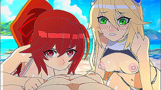 BlazBlue Beach Desire: Steamy Tropical Trysts Beneath the Ocean Spray