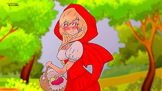 Red Reprimands Lewd Wolf Post Forest Tryst - Steamy Hentai Drama Unfolds