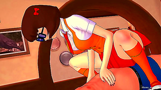 Velma Seduces Giant Dick Lover in Hot 3D Hentai Fantasy Ride