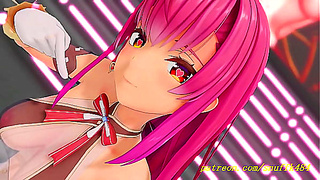 Marine Ignites Passion With Sensual Dance in Steamy MMD Hentai Fantasy