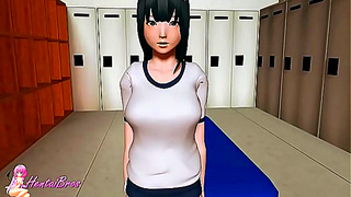 Gym Class Seduction: Teen Goddess Rides Managers Thick Dick – Hentai Fantasy