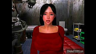 Gorgeous 3D Beauty Seduces Her Boss with Blowjob Hot Office Sex