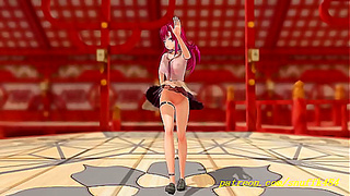 Marines Sensual MMD Dance Ignites Forbidden Desires in Virtual Heaven