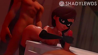 Helen Parr Indulges in a Wild Threesome Fantasy – Pure Hentai Heat