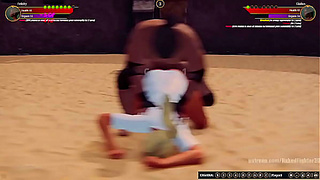 Felicity Takes On Julius in a Wild Nude Battle – Hot Hentai Action