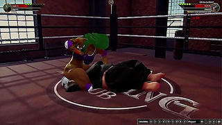 Jennifer Walters Faces Off Against Bolda the Beast in Steamy Naked Fight 3D