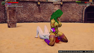 Jennifer Walters Faces Off Against Neri in Hot Nude Combat Clash