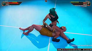 Marilith Battles Aaron in Steamy Naked Fighter 3D Clash