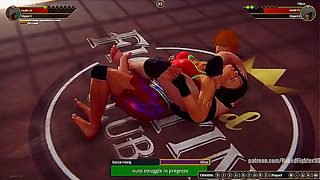 Bianca Ionis Battles Rivals Bare in Steamy Naked Fighter 3D Clash