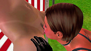 Adorable Lesbian Cuties Enjoy Sensual Cunnilingus in Vivid 3D Animation