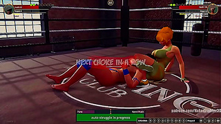 Furia Clashes With Karen Krash in Hot Nude 3D Battle Royale