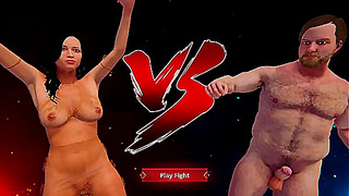 Ethan Clashes With Aurora in Wild Nude Fighting Fantasy – 3D Heat Unleashed
