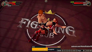 Sedna Fights Bare in Hot Hentai Battle Lust Scenario