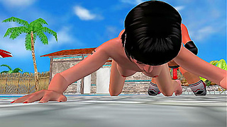 Lesbian Fisting Fever: Wild Doggy Style Encounter in Hot 3D Erotica