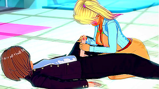 Anime Beauty Pleasures Him in Steaming Hot Pool Encounter – Wet Wild Hentai Fun