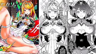 Busty Game Goddesses Seduce Heroes in Hot Xenoblade Hentai Quest