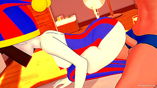Pomnis Steamy Shower Surprise in Digital Circus Fantasy Fuckfest