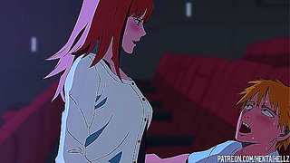 Makima Indulges in Forbidden Cinema Pleasure – A Busty Hentai Dream Come True