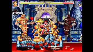 Blaire Overwhelmed by Savage Warriors in Steaming Hentai Mugen Frenzy