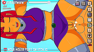Starfires Lush Body Overflows with Thick Cum – Wild Hentai Desires Unleashed