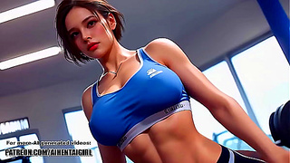 Jill Valentines Hot Gym Workout Turns into Wild Solo Play – POV Fetish Fun