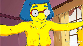 Luanns Steamy AI Fantasy Unleashed in Simpsons Wildest Night