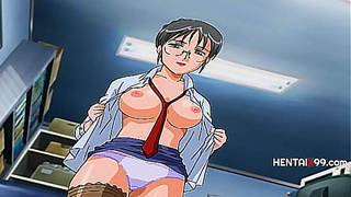 Busty Milf Seduces Teen Boy in Hot Animated Encounter