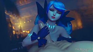 Gwens Seductive Fantasy – Hot League of Legends Hentai Escapade