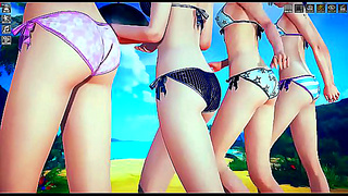 Curvy Goddess Tempts Lovers With Leg Spreads in Steamy Park Tryst