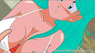 Bulma Tempts Two Powerful Saiyans in Hot Dragon Ball Z Tryst