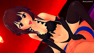 Megumin Seeks Steamy Pleasure at the Love Hotel – All Set for Action