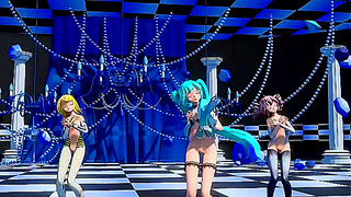 Busty Babes Sultry Animation Unveils Hot Strip tease Fantasy