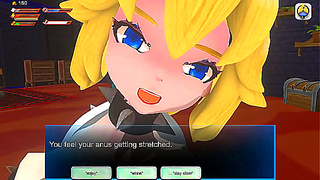 Bowsette Takes Control in Fiery Femdom Tryst with Two Seductive Vixens