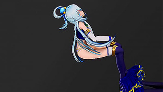 Aqua Tempts With Sinful Strip Tease in Steamy Fantastical Encounter