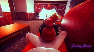 Shura Pleasures You with Hot Blowjob Action in Ao no Exorcist BDSM Fantasy