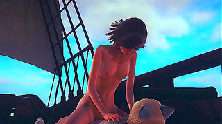 Maiden Takes Control in Hot Boating Adventure – Sensual Hentai Ride