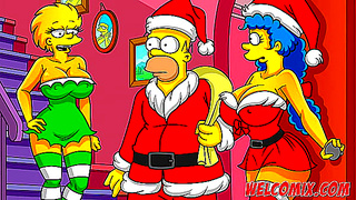 Marge Simpson Gifts Herself to Hobos in Naughty Holiday Parody Fun