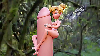Tinkerbellas Hidden Thick Cock Exposed in Steamy Pixie Encounter