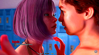 Curious Student Sneaks Peek at Teachers Luscious Curve in Steamy Classroom Fantasyy