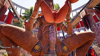 Lara Croft Faces Temptation in Gladiatorial Lust Battle Amidst Roaring Crowd