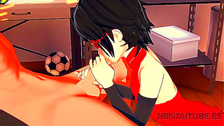 Sarada Teases Naruto with Seductive Blowjob in Hot Shinobi Moment